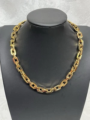 Collar de placa de oro 12K eslabones de cadena Eddie Borgo Supra 17" Foto 1 de 4