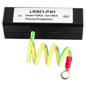 Telefon Fax ÜBerspannung Schutz Thunder Arrestor RJ11 Kl01-P4H Schwarz RJ113113 - Afbeelding 1 van 7