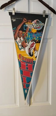 VTG 1994 WinCraft #284 Pennant Flag 12''x 30'' Grant Hill Detroit Piston - Image 1 of 2