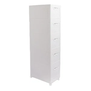 (5 Tier) Double Door Stackable Storage Bins Collapsible Storage - Picture 1 of 12