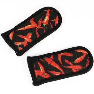 Red Chili Peppers Hot Handle Pad Sets for Cast Iron Cookware - Picture 1 of 4
