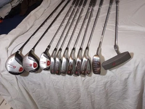 Dunlop Attack Golf Club Set Rh Driver Iron Set Putter 1 3 4 5 6 7 8 9 P Chipper - Picture 1 of 23