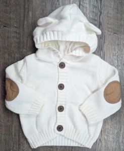 Baby Boy Clothes New Gymboree 3-6 Month Everyday Basics Hooded Knit Sweater - Picture 1 of 3