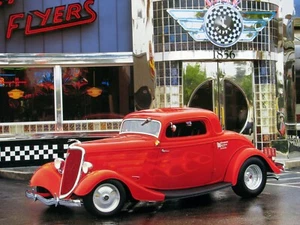 Red Jaguar 3.8S Two Door Sedan 16x20 Poster - Picture 1 of 2