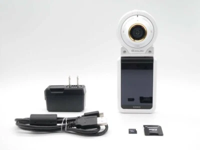 [Near Mint] CASIO EX-FR100L Separate type Digital Camera 10.2MP - White Japan - Image 1 of 4