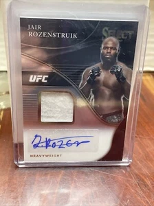 2021 Panini Select UFC JAIR ROZENSTRUIK Fighter-Worn Patch Auto #’d /149 - Picture 1 of 2
