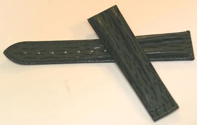 PULSEIRA DE RELÓGIO OMEGA COURO TUBARÃO GENUÍNO IMPLANTAÇÃO 20MM - VERDE CAÇADOR - Imagem 1 de 3