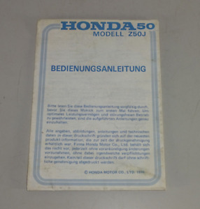 Bedienungsanleitung / Fahrer Handbuch Honda 50 Modell Z50J - Ausgabe 1976