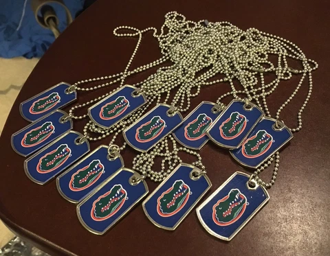 (7) New NCAA Florida Gators (Unisex) Dog Tag Necklace (7 Available For Sale) Cover