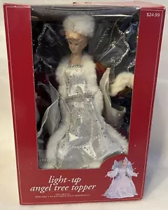 Trim A Home Magical Light Up Christmas Angel Fiber Optic Tree Topper- 15" Tall - Picture 1 of 22