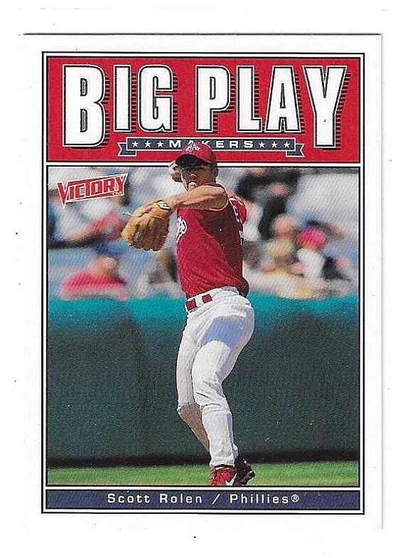 1999 VICTORY SCOTT ROLEN BIG PLAY MAKERS #293 PHILADELPHIA PHILLIES - Image 1 of 2