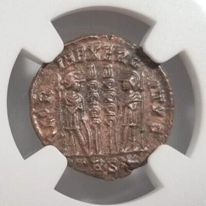Constantius II Roman Empire BI Nummus AE3/4 NGC XF Ancient Epfig Hoard Pedigree - Picture 1 of 11