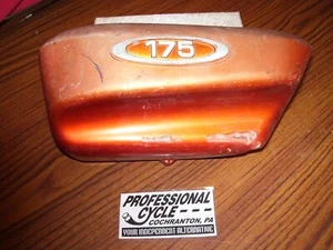 Honda 69-70 CL175 CL 175 Scrambler Unbroken Left Side Cover & Emblem OEM - Picture 1 of 10