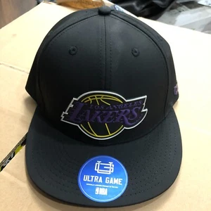 NBA Los Angeles LA Lakers Gorra Snapback Estructurada Negra Por Ultra Game - Imagen 1 de 9