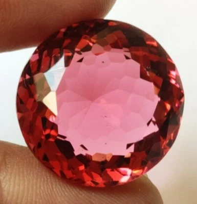 63.50 Ct. Large Pink Tourmaline Round Cut Loose Gemstone For Ring & Pendant Gift - Image 1 of 4