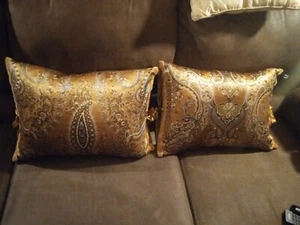 2 Beautiful Decorative Pillows Made By JLA HOME/$25/Free Shipping 🔥 - Picture 1 of 9
