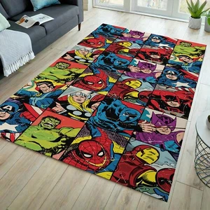 Super heroes rug, cartoon rug, hulk rug, spiderman rug - Picture 1 of 10