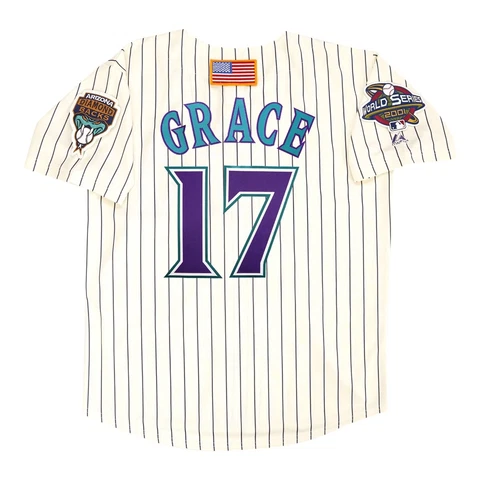 Mark Grace 2001 Arizona Diamondbacks Alt Home Ivory World Series Men's Jersey Cover