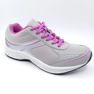 Baskets Tennis Chaussures Femme Sneakers - 37 et 38 - Gris Violet Blanche Sport - Imagen 1 de 12