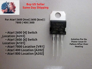 Atari 2600 | 7800 | 400 | 800 | ( Main Power Failure) Power Regulator 7805 - Picture 1 of 6