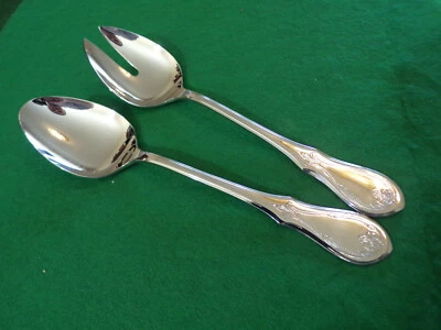 WMF Modell Würzburger Gravur Vorleger Salatbesteck Cromargan TOP - Bild 1 von 2