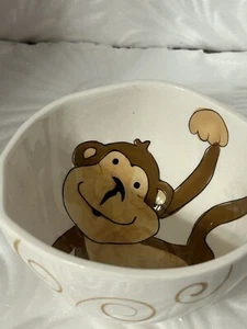 1 - Pier 1 One Import Mug Monkey 3D Tail Handle Coffee Cup Hand Painted Large - Picture 1 of 17