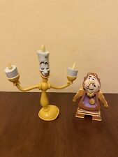 Disney Beauty & The Beast BendEms - Lumiere & Cogsworth - 1992 Vintage
