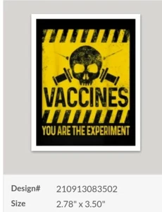 Vaccine 💉 GOV-DID PLANDEMIC HOAX STICKERS 3 Pack LOT YOU ARE THE RESEARCH - Picture 1 of 9