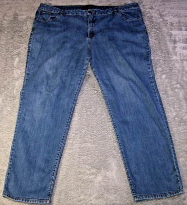 Jeans Venezia Feminino 24 42X29 Azul Denim Bootcut Elástico Cintura Alta Retrô - Imagem 1 de 4