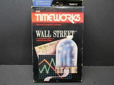 Wall Street, Commodore 64, Cassette, Timeworks 1983, Never Used - Image 1 of 4