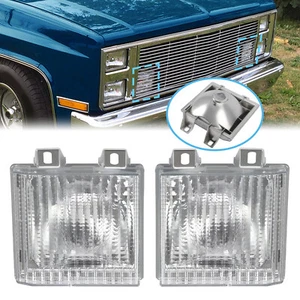 2X For 83-91 Chevy Blazer GMC Park Front Turn Signal Lamps Corner Marker Lights - Picture 1 of 21