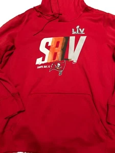 EUC Tampa Bay Buccaneers Nike Dri Fit Mens Size XXL Hoodie Sweatshirt Super Bowl - Picture 1 of 2