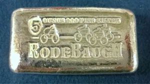 Barra de plata Rodebaugh Left Behind serie #1 ByeCycle 5 OZ .999 39 de 125 ¡¡¡GUAU!!!! - Imagen 1 de 2