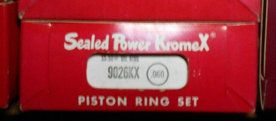Anillos de pistón eléctricos sellados .060 de gran tamaño para Pontiac 230 250 1966-75 Foto 1 de 1