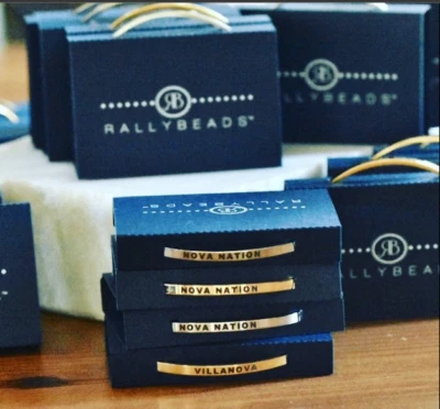 Brazalete Brazalete Villanova University Nova Nation Rally Cuentas Plata NUEVO Foto 1 de 4