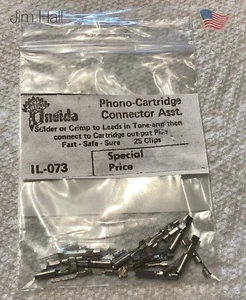 25 ASSORTED VINTAGE ONEIDA PHONO RECORD PLAYER CARTRIDGE CLIPS REPACKAGED - Picture 1 of 1