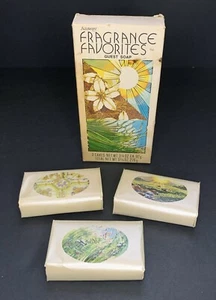 Vintage 1978 Guest Soap Unopened Amway Fragrance Favorites 3 Cakes 3 1/4 Oz Each - Picture 1 of 11