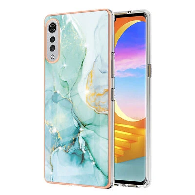 Bling Marble Phone Case For Motorola G50 G60 G200 E20 E30 G30 Edge 20 E7 G10 S30 - Image 1 of 4
