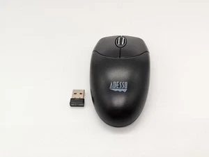 Adesso M60 wireless mouse with 2.4GHz USB receiver black for PC laptop computer - Picture 1 of 18