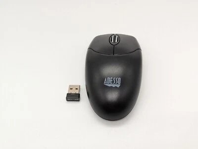 Adesso M60 wireless mouse with 2.4GHz USB receiver black for PC laptop computer - Image 1 of 4