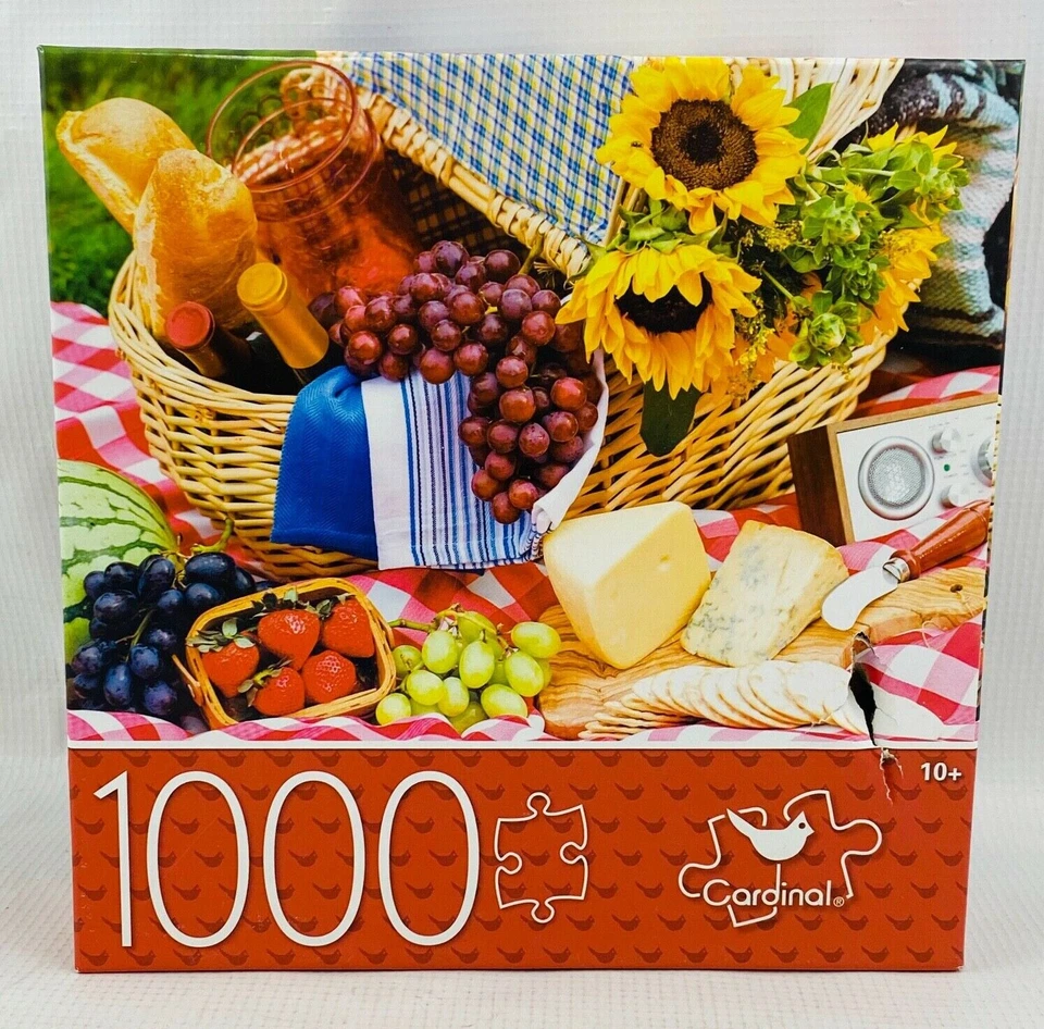 Cardinal 1000 Piece Jigsaw Puzzle "Picnic-Time" Age 10