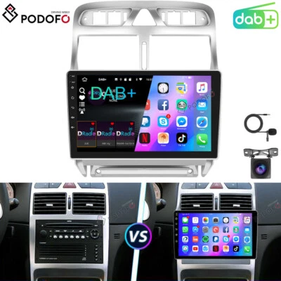 DAB+ Android 13.0 Autoradio Für Peugeot 307 SW CC 2002-2013 GPS Navi WIFI BT RDS - Bild 1 von 4
