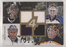 2008 Upper Deck Fab Four Fabrics /100 Tim Thomas Dwayne Roloson Marty Turco #NET