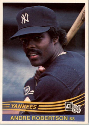 1984 Donruss #347 Andre Robertson New York Yankees - Image 1 of 2