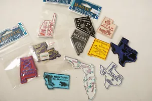 Lot 11 United States Refrigerator Magnets (R3F/JSF6) Texas Nevada OK MT UT AL FL - Picture 1 of 5