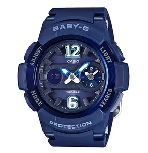 Casio Baby-G * BGA210-2B2 Dual Dial Blue Navy Anadigi Ivanandsophia COD PayPal - Picture 1 of 2