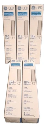 G.E. Lighting LED11G24D-H/827 10.5 W, 2 Pin CFL Bulb White/T14/2700K (Lot of 5!) - Image 1 of 2