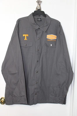 Camisa de vestir para hombre XXL Coliseo Tennessee manga larga frente a presión con bolsillos Foto 1 de 4