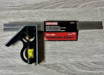 Craftsman 12" Hoja Combinación Cuadrada / Nuevo de Lote Antiguo (Nuevo Stock) / Nº 39567 / USA Foto 1 de 4