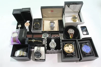 Job Lot Assorted Boxed Watches Quartz Aston Gerrard Slazenger UNTESTED - Image 1 of 4
